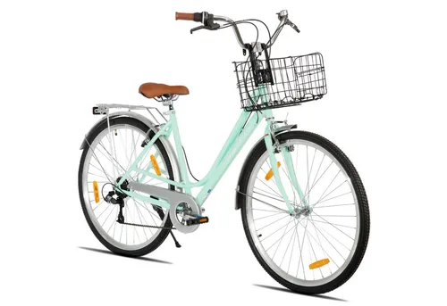 HILAND Cityrad 28 Zoll – Unisex City Fahrrad für Erwachsene mit 7-Gang und V-Bremsen - Ideal für den täglichen Weg zur Arbeit! Das 28-Zoll Cityrad bietet eine zuverlässige 7-Gang-Schaltung, schnelle V-Bremsen und praktische Ausstattung wie Korb und Gepäckträger für maximalen Komfort in der Stadt.