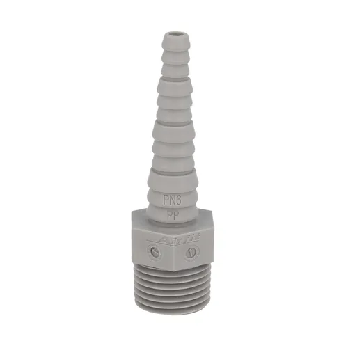 Airfit PP-Schlauchnippel mit 3/8 AG - für Schlauch von Ø 6 bis 14 mm