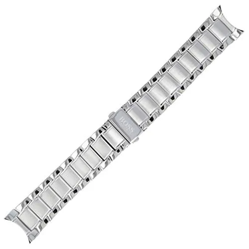 Hugo Boss Uhrenarmband 22mm Edelstahl Silber - 659002545 - Uhrenarmband für Herren aus hochwertigem Edelstahl, robust und stilvoll, perfekt für jede Hugo Boss Uhr.