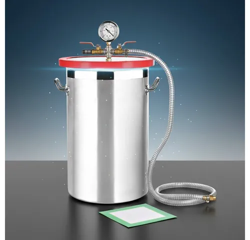 Feel2Home Vakuumbehälter - Premium Vakuumkammer aus Edelstahl 27,7L - Frischhaltedosen mit 27,7L Volumen, ideal für Harzgießen und Entlüften. Aus robustem Edelstahl mit extra dickem Deckel für optimale Abdichtung und Langlebigkeit.
