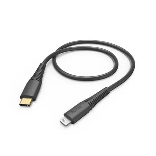 Hama Ladekabel USB C auf Lightning - 1,5m, MFI-zertifiziertes Schnellladekabel für iPhone 14/13/12/11 Pro Max, High-Speed-Datenübertragung bis 480 Mbit/s