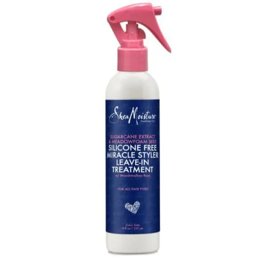 Shea Moisture Miracle Styler mit Zuckerrohr & Wiesenschaum, 227 ml - Haarkur für verwicklungsfreie Frisuren, silikonfrei und ideal für alle Haartypen, mit natürlichen Inhaltsstoffen für gesunde Haare.