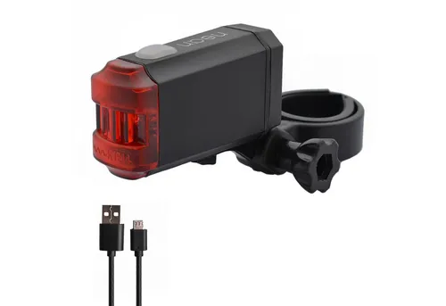 nean Fahrrad-Rücklicht mit Akku und StVZO-Zulassung, 8 Candela, mit Halterung, abnehmbar