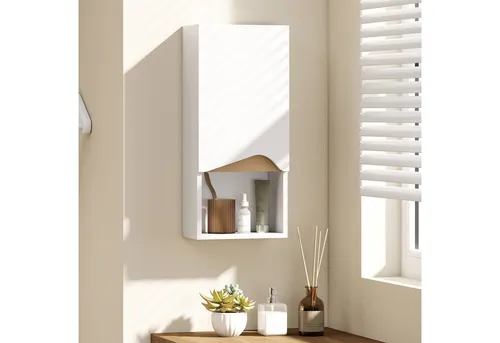 HOMCOM Badezimmerschrank Wandschrank mit Soft-Close-Tür