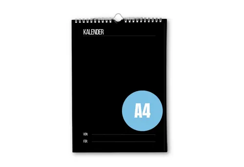 CUPCAKES & KISSES Bastelkalender Bastelkalender A4, Schwarz, Jahresunabhängig