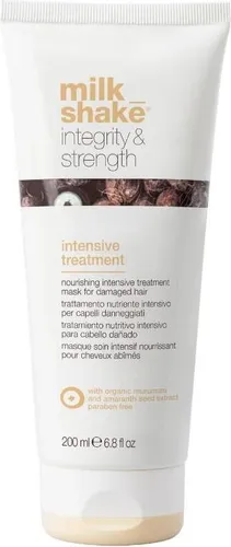 milk_shake® Integrity & Strength Intensive Treatment 200 ml - Intensive Haarmaske für beschädigtes Haar, stärkt die Haarfasern und fördert die Regeneration für spürbar weiche, glänzende Haare.