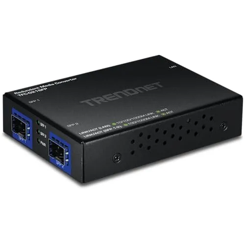 TFC-G21SFP Medien Konverter 1000BASE-T zu Dual SFP, Redundant Mode