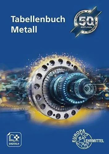Tabellenbuch Metall mit Formelsammlung in weiß von Verlag Europa-Lehrmittel