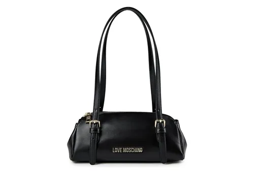 Love Moschino Schultertasche 27 cm schwarz TAS081857 - Stylische Schultertasche von Love Moschino, gefertigt aus robustem Polyurethan. Mit cleveren Innenfächern und praktischem Reißverschluss bietet sie optimalen Zugang zu deinen Essentials. Perfekt für den lässigen Look!