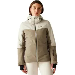 Dare2b Iced Jacket greymrn/pibk (0G1) 12 – Wasserdicht und Atmungsaktiv - Die Dare2b Iced Jacket bietet optimalen Schutz beim Skifahren und Snowboarden. Hergestellt aus recyceltem Stretchgewebe, überzeugt sie mit einer hohen Wassersäule und durchdachten Features für besten Komfort.