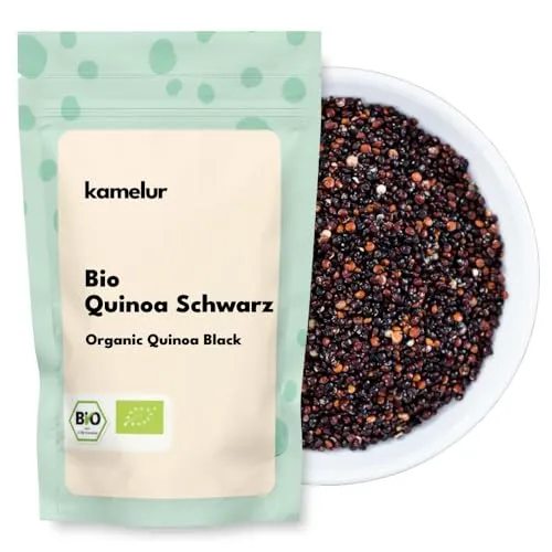 Kamelur Bio Quinoa Schwarz (500g) Quinoa Bio als schmackhafter Getreide Ersatz
