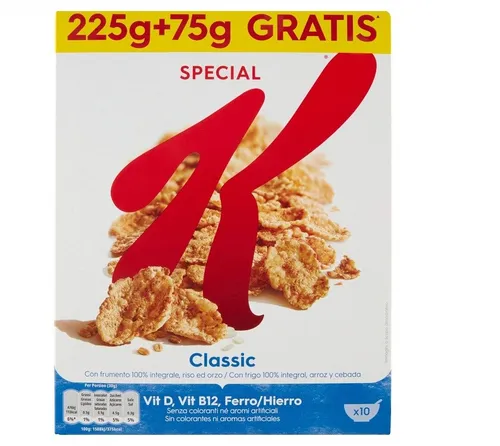 Kellogg's Special K Classic Cereals Reisflocken Vollkorn Weizen und Gerste 300g