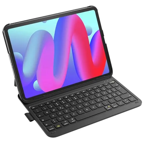 Inateck Ultraleichte Tastatur Hülle für iPad Air Pro - Tastatur-Hülle für 10,9/11/12,9/13 Zoll iPads, flexibel im Hoch- und Querformat nutzbar, mit Stifthalter und Bluetooth 5.3 für kabellose Verbindung.