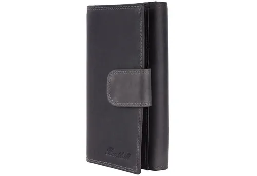 Benthill Geldbörse Damen Echt Leder XXL mit RFID-Schutz - Geldbörse aus hochwertigem Echt-Leder in Grau, ausgestattet mit RFID-Schutz, zahlreichen Kartenfächern und einem praktischen Münzfach für optimale Sicherheit und Ordnung.