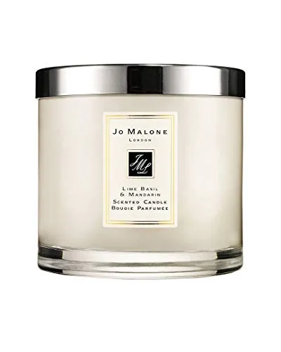 Jo Malone London Lime Basil & Mandarin Deluxe Candle 600 g - Luxuriöse Duftkerze mit Signature Lime Basil & Mandarin, beeindruckende Brenndauer von 90 Stunden, ideal für stilvolle Raumgestaltung.