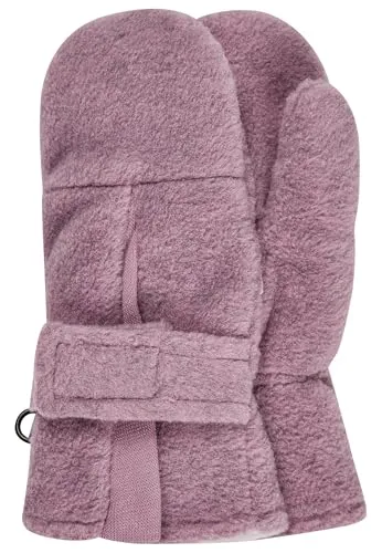 Sterntaler Fäustling mit Daumen, aus Microfleece mit Klettverschluss, gefüttert - Mädchen Accessoires für Babys und Kleinkinder - weich, warm und bequem - samtrosa, Gr. 3