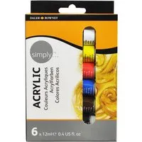 Produktbild Simply Aluminium  Acryl-Tuben 6er-Set je 12ml