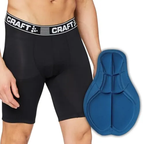 Craft Herren Radunterhose Greatness Bike Shorts M - Unterhosen - Sehr leichte und dünne Bike Shorts mit exzellenter Passform, optimalem Feuchtigkeitstransport und Infinity C4 Pad für höchsten Tragekomfort.