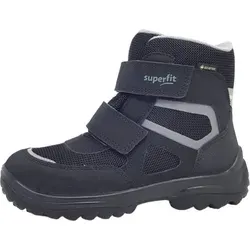Superfit Snowcat Schneestiefel, SCHWARZ/ GRAU 0000, 32 EU - Wasserdichte Wanderschuhe für Kinder mit weiten Passform, ideal für winterliche Abenteuer im Schnee.