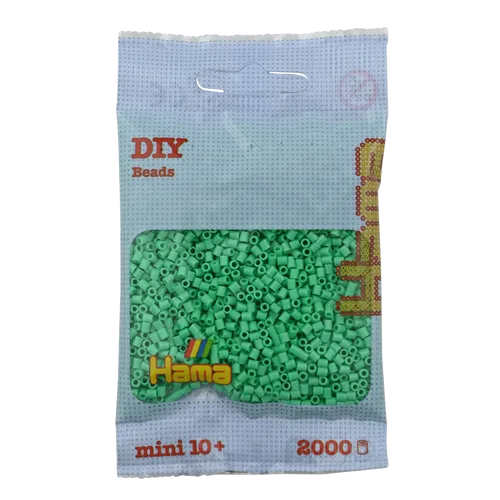 Mini Bügelperlen - Hellgrün Hama 501-11 Ø 2,5 mm Perlen Steckperlen Beads 2000