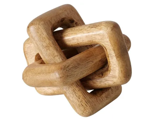 BOLTZE GRUPPE Dekoobjekt SUAL aus Mangoholz, 20 x 20 cm in braun von BOLTZE