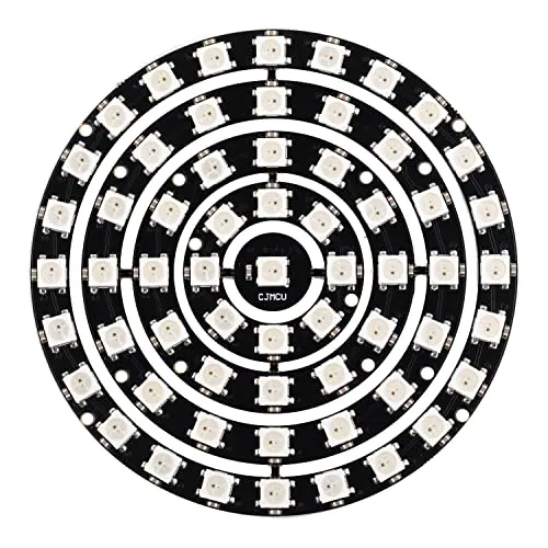 Stemedu 61 Bits RGB LED Ring WS2812 5050 LED Pixel Lampe Individuell adressierbares LED-Licht in voller Traumfarbe mit integrierten Treibern für Ar-Duino Raspberry Pi