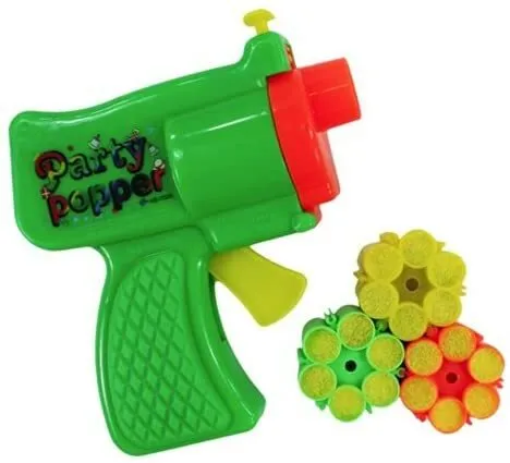 Konfettipistole Konfetti Shooter mit Munition