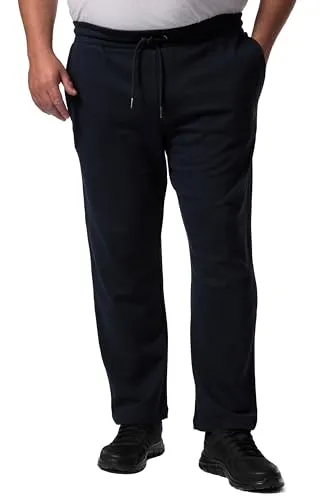Men Plus Herren Sweatpants Übergrößen L-8XL - Dunkel Marine - Bequeme Sweatpants im Spezialschnitt bis 8 XL, mit elastischem Bund und praktischen seitlichen Einschubtaschen für optimalen Tragekomfort und Alltagstauglichkeit.