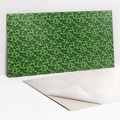 Selbstklebende Küchenplatte PVC-Vinyl Wanddekor 100x50 Grüne Salatblätter