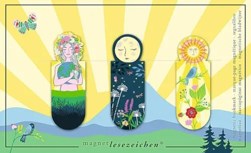 moses. Magnetlesezeichen Ray of Light– praktische Seitenmarkierer im farbenfrohen Design mit Metallic-Veredelung, ideal für Bücherfans