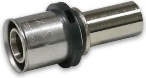 Pressfitting Rohr-Übergang auf Kupferrohr 20 x 2 - 22 mm vernickelt