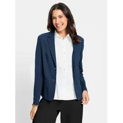 Witt Jerseyblazer Jersey-Blazer Langarm blau 44