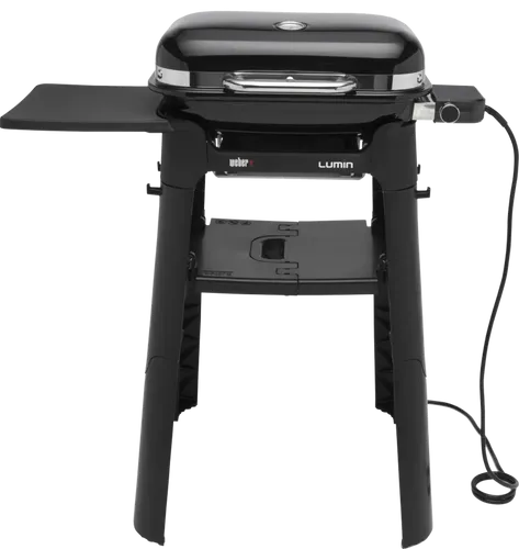 Lumin Compact Elektrogrill mit Stand schwarz, 2.200 Watt - Grill für drinnen und draußen, leistungsstark mit 2.200 Watt und großzügiger Grillfläche von 1.166 cm² für perfekte Grillergebnisse.