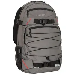 Forvert Louis Backpack Grey - Sportlicher Tagesrucksack - Rucksäcke mit 20 Litern Volumen, ideal für Schule, Beruf und Freizeit. Praktische Fächer, Boardcatcher für Skateboards und gepolsterte Schultergurte bieten Komfort und Funktionalität.