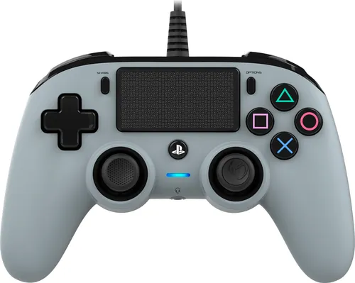 NACON PS4 Controller Color Edition, Grau - Gamepad für PlayStation 4 mit Soft Touch-Oberfläche für perfekten Halt und 2 Vibrationsmotoren für intensives Spielerlebnis.