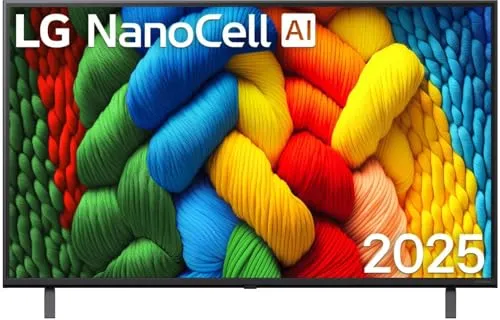 LG NanoCell TV 43NANO80A6B - 43 Zoll UHD 4K SMART TV - LED & LCD Fernseher mit innovativer NanoCell-Technologie für lebendige Farben und beeindruckendes 4K Upscaling. Erlebe kinogleiches Entertainment mit Filmmaker Mode und AI Sound Pro für ein unvergleichliches Klangerlebnis.
