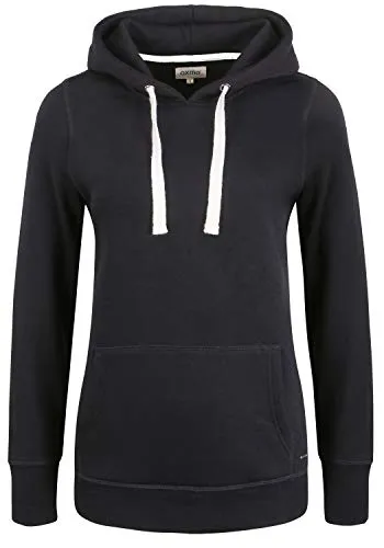 OXMO Olive Damen Kapuzenpullover Hoodie Pullover mit Kapuze, Größe:S, Farbe:Black (799000)
