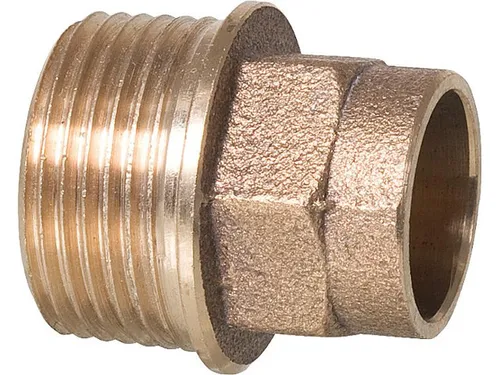 Rotguß Lötfitting 4243g Übergangsnippel 28-R 1''AG