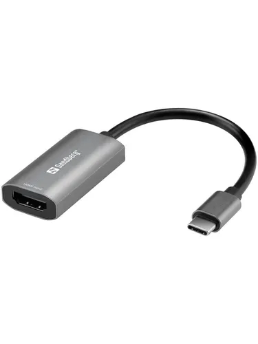 Sandberg Videoadapter HDMI weiblich bis USB-C männlich - Hochwertiger Adapter für Nintendo Switch, unterstützt 720p und 1080p Video-Modi