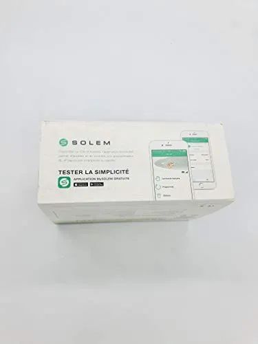 Solem BL-IP4 Bewässerungs-Programmierer - Bewässerungscomputer mit Bluetooth-Reichweite bis zu 10 Metern, wasserdicht und ideal für alle 4 Jahreszeiten, kompakt in Weiß (14 x 9 x 5,5 cm).