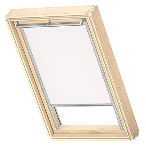 Velux Original Verdunklungsvorhang für Dachfenster GGL, GHL, GFL, GZL / 206 Bianco - Seitenzug- & Springrollos, 100% Verdunkelungseffekt mit strapazierfähigem, schmutzabweisendem Stoff und einfache Installation dank Pick & Click System.