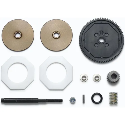 Tamiya TD4 Slipper Clutch Set (TAM 22031) - RC Zubehör für Ferngesteuerte Fahrzeuge, verbessert die Traktion und schützt das Getriebe vor Überlastung.