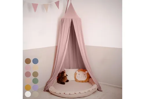 lilimaus Betthimmel Hochwertiger Baldachin Betthimmel für Baby- und Kinderbetten, Hochwertiger Betthimmel für Babybett, Kinderbett oder Kuschelecke