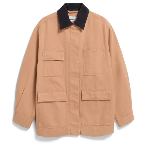 ARMEDANGELS - Damen Workwear Canvas Jacke - Freizeitjacke Gr S beige - Lässige Freizeitjacke in Beige, ideal für den Alltag. Hergestellt aus 100% Baumwolle, bietet sie Komfort und Stil ohne Kapuze. Entdecke weitere Highlights von ARMEDANGELS im Bergfreunde.de Online-Shop!