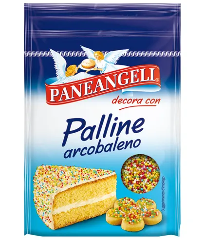 Paneangeli Palline Arcobaleno Mehrfarbiges Konfetti in runder Form 60g