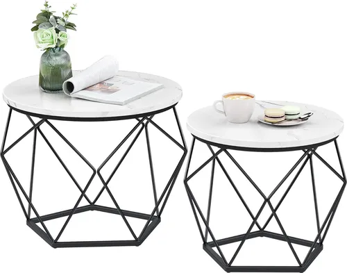 Stylischer Couchtisch Beistelltisch in 2 Größen