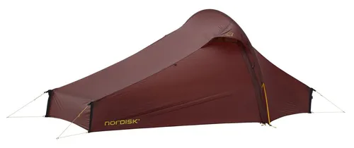 Nordisk Tunnelzelt TELEMARK 2.2 LW für 2 Personen – rot - Robustes Tunnelzelt für 2 Personen, ausgestattet mit Aluminiumgestänge und zwei Eingängen. Ideal für Outdoor-Abenteuer, einfach aufzubauen und langlebig.
