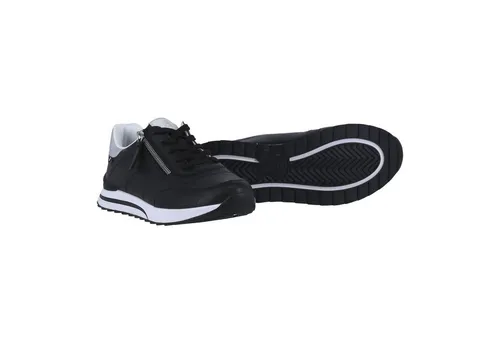 Plateausneaker RIEKER SPORT für Damen, Gr. 38 - Sportliche Plateausneaker aus Leder/Lederimitat mit rutschhemmender Sohle und herausnehmbarer Innensohle für optimalen Komfort. Ideal für Freizeit und aktive Tage!
