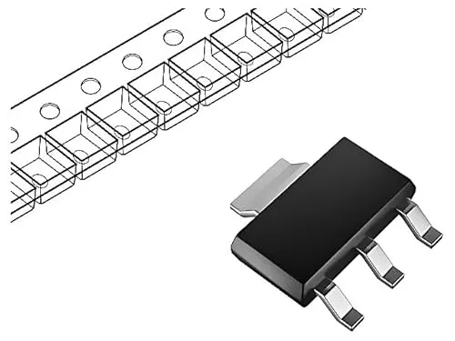 10X BCP5616TC Transistor: NPN bipolar 80V 1A 2W SOT223 DIODES INCORPORATED