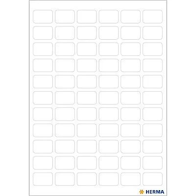 Herma 3610 Vielzwecketiketten Papier, 462 Stück, 8x12 mm, weiß/matt,